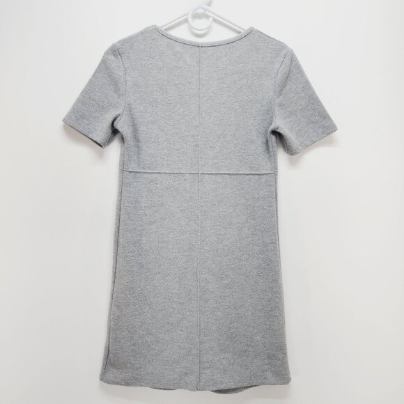 Zara Short Sleeve Knitted Gray Dress Women’s Size Small Knee Length - Picture 10 of 10